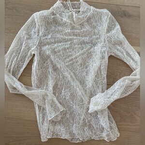 Anthropologie Lace Long sleeve | cream